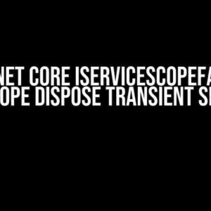 Does .NET Core IServiceScopeFactory child scope dispose transient services?